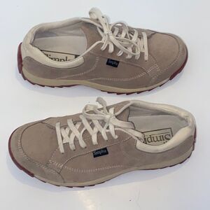 Simple Leather And Canvas Women Size 7 Tennis Shoes